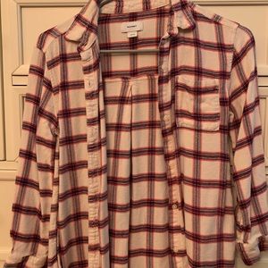 Pink/White,Creme, Flannel